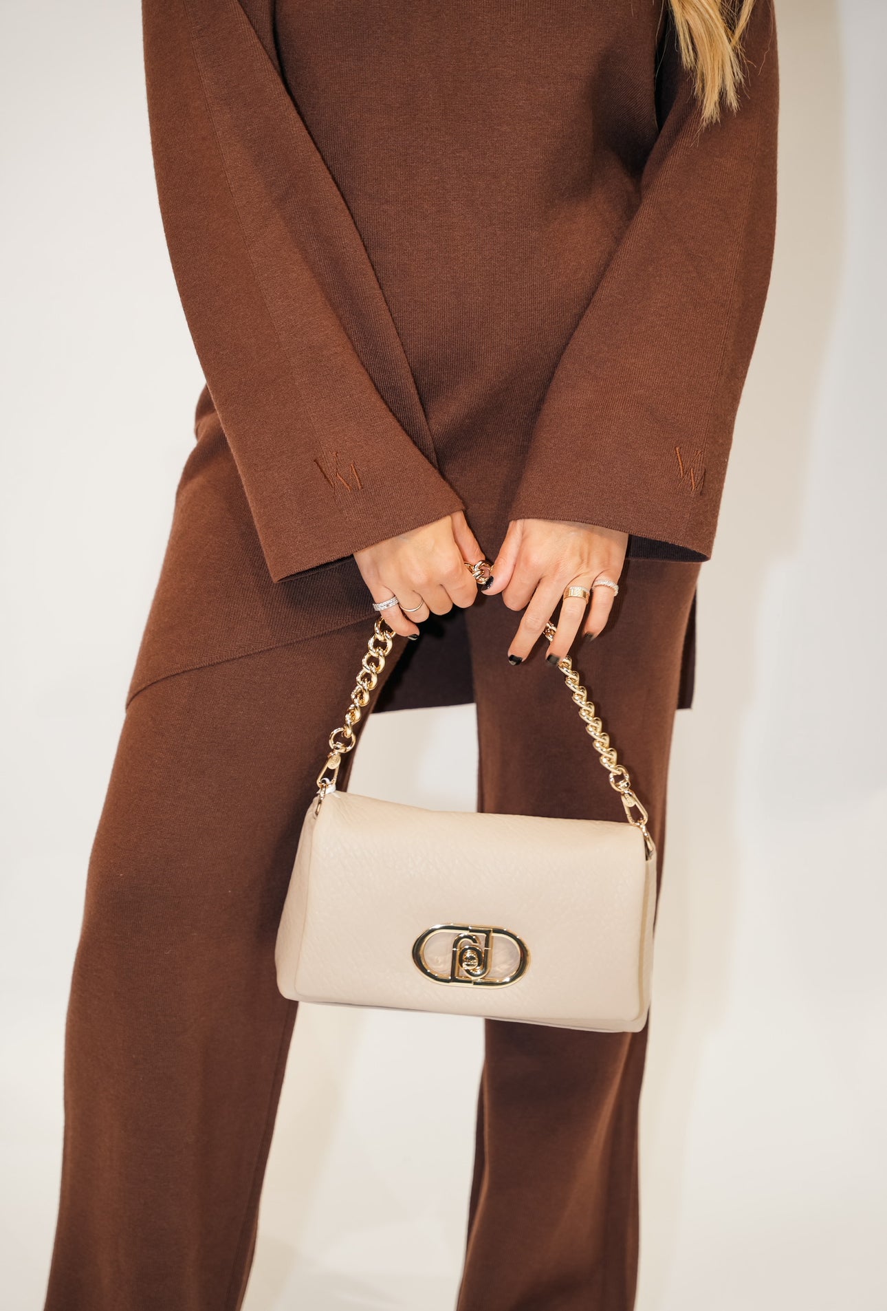 Asymmetric Knit Suit