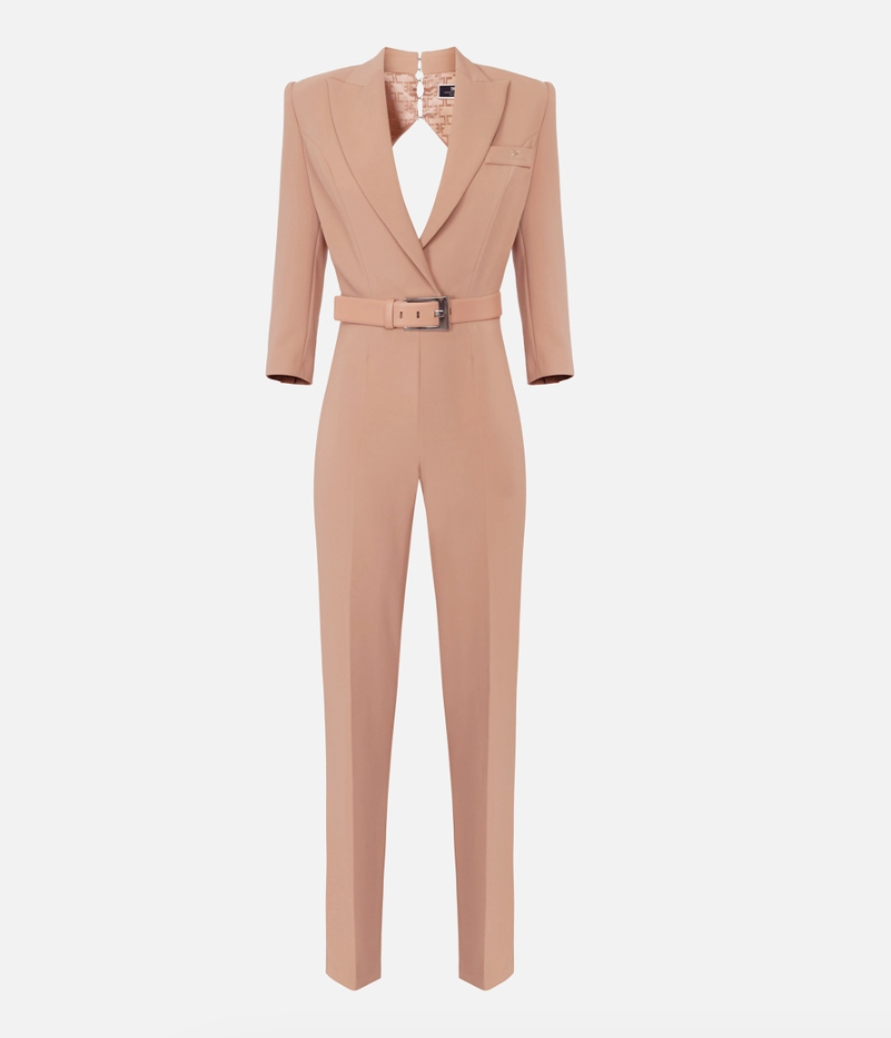 Jumpsuit with back cut-out