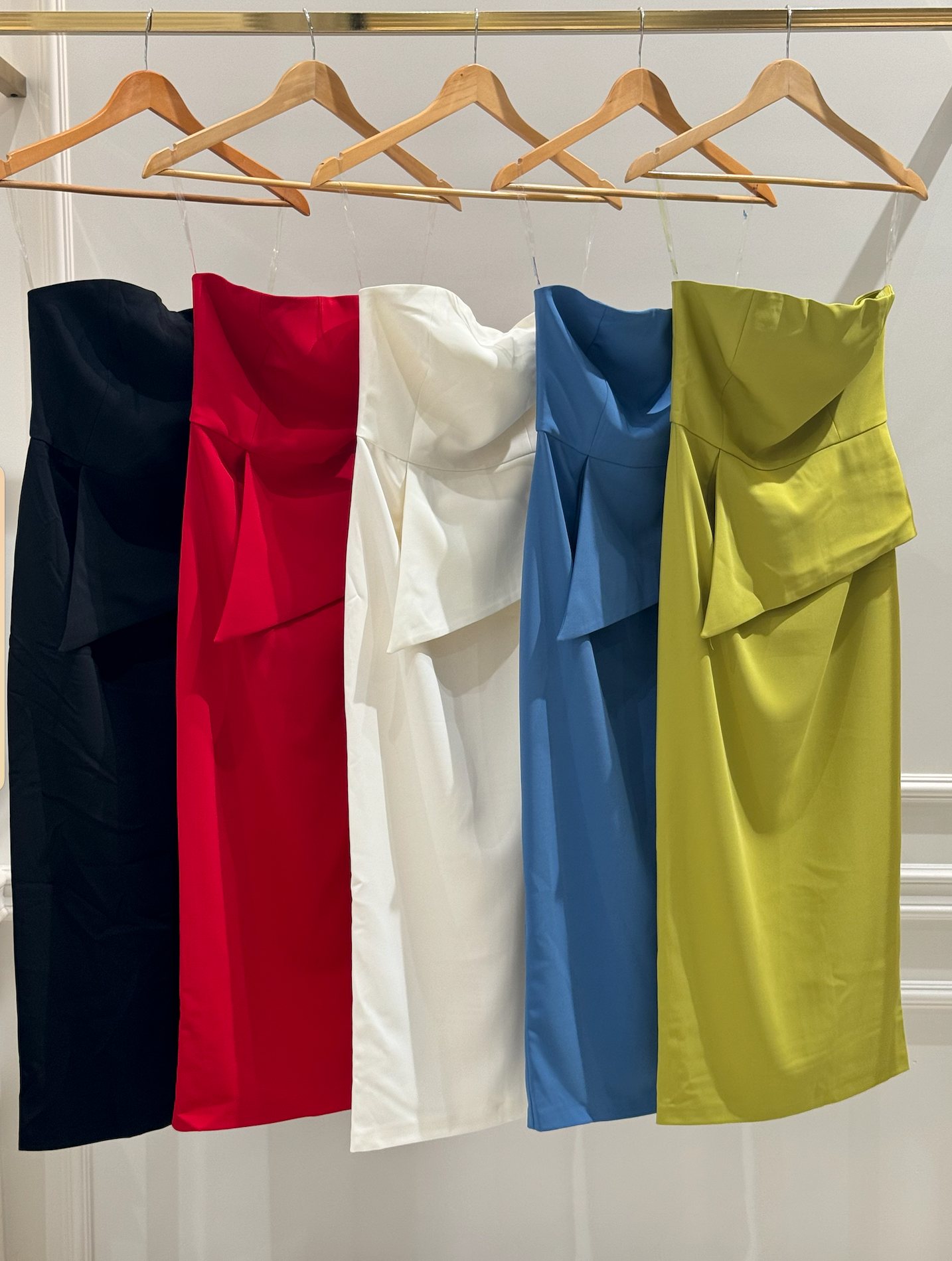 Strapless Midi Dress