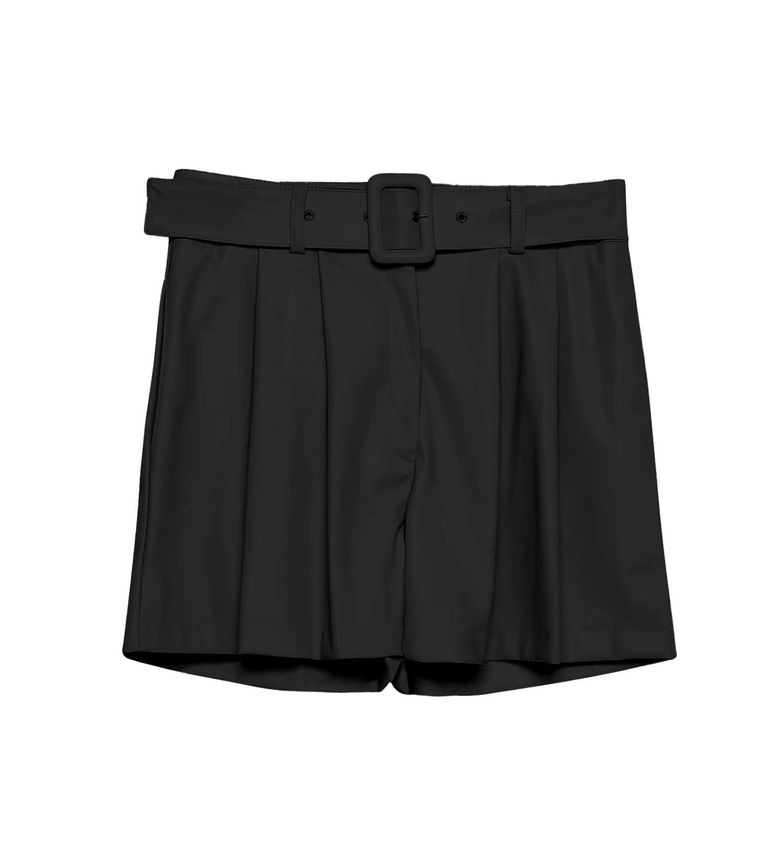 שורט עור חגורה חום