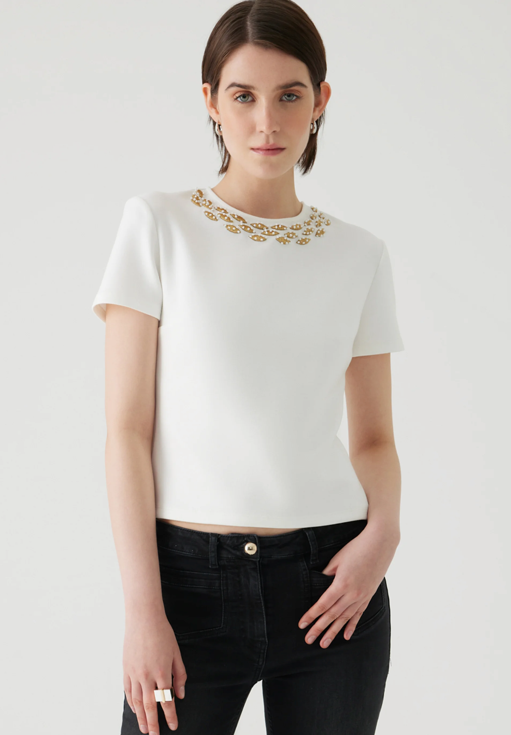 Tshirt With Pearls