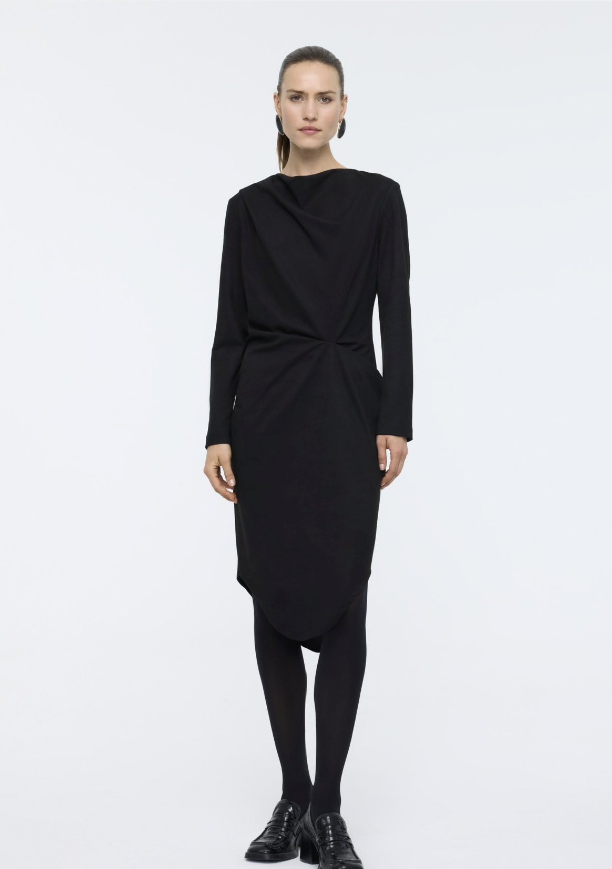 Faux Suede Midi Dress