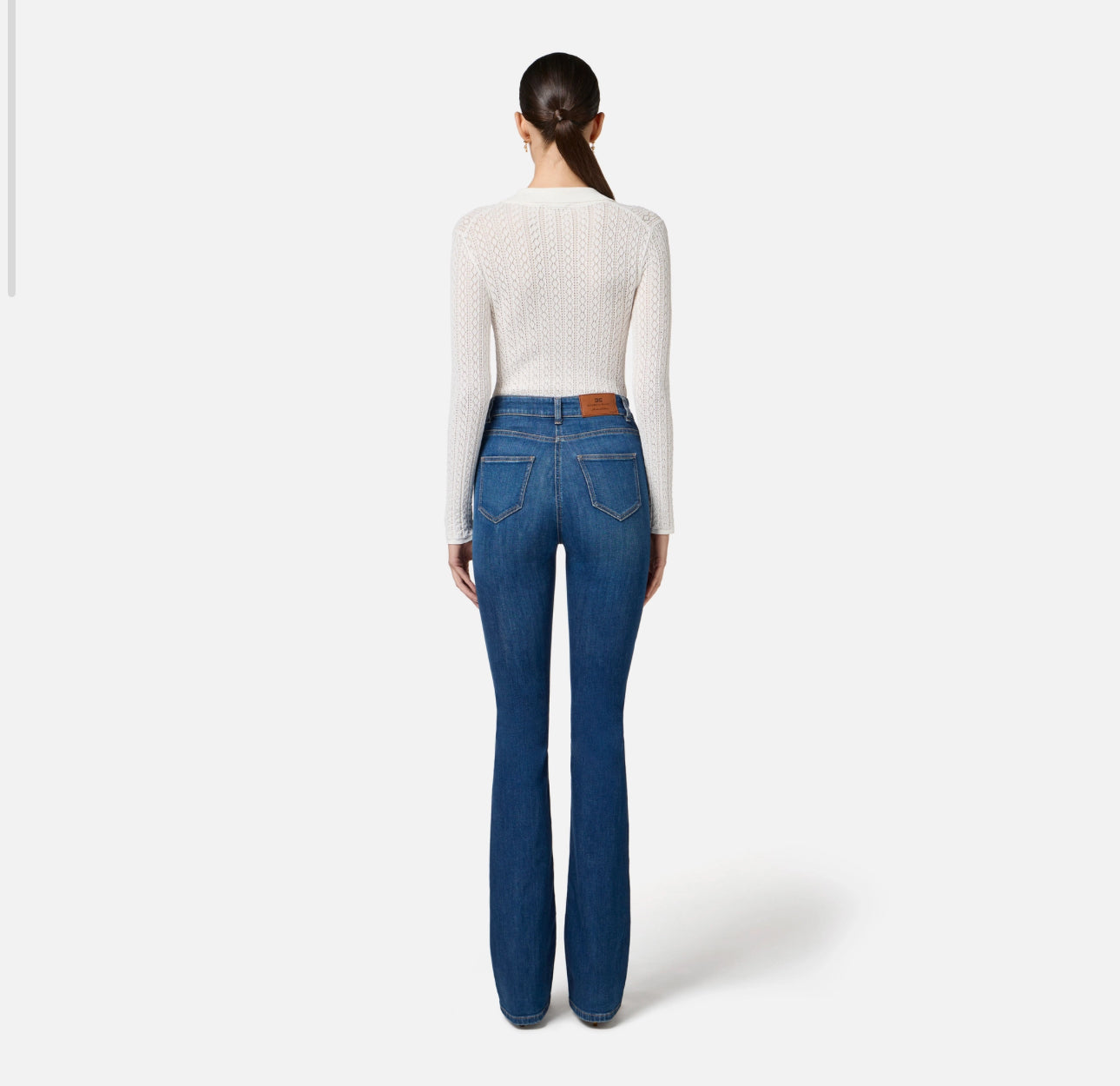 Jeans with small pockets and bow details
