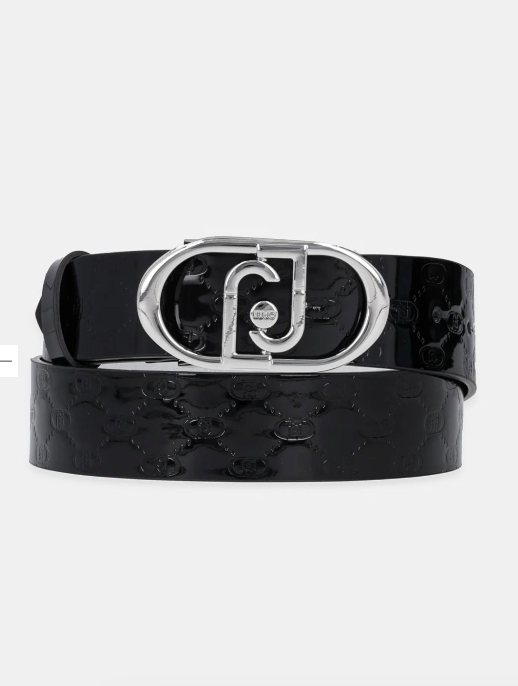 glossy black belt