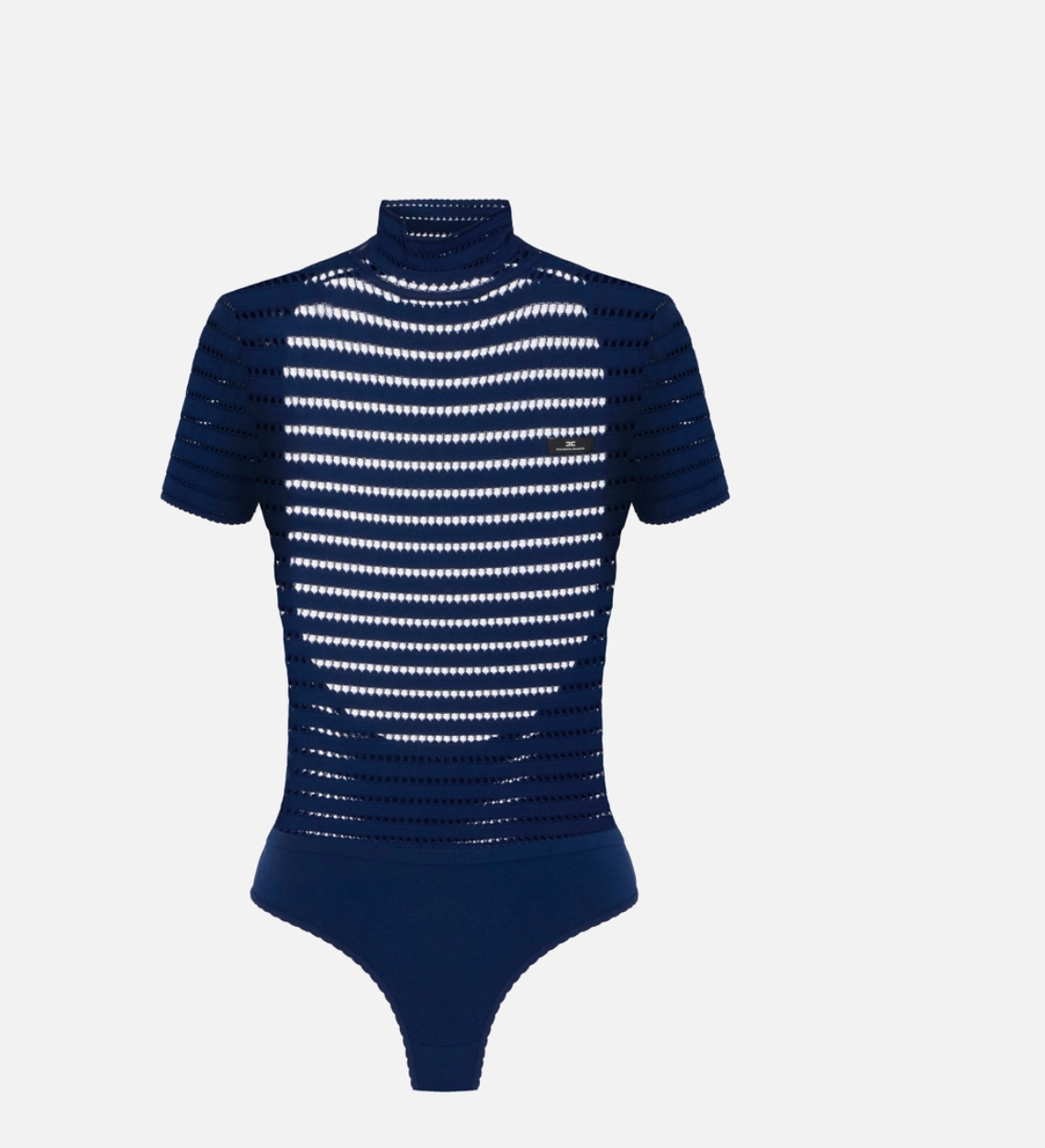 Bodysuit in open-knit fabric