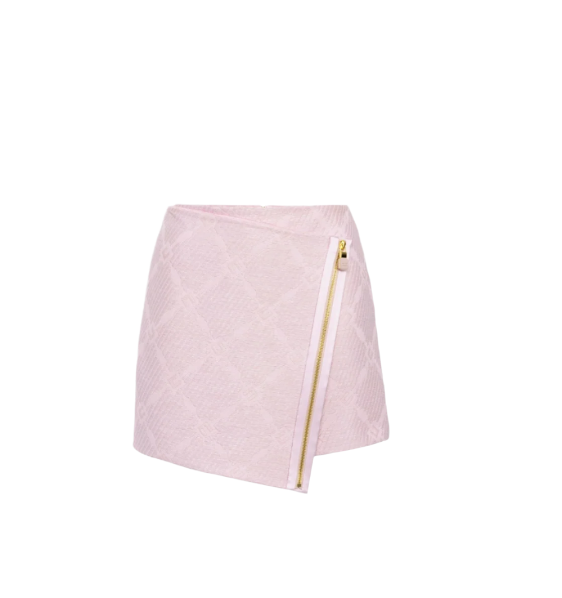 Raffia wraparound miniskirt