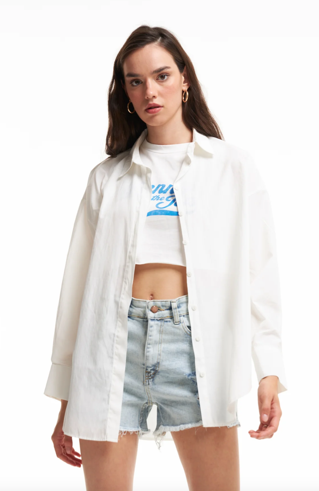 מכופתרת אוברסייז