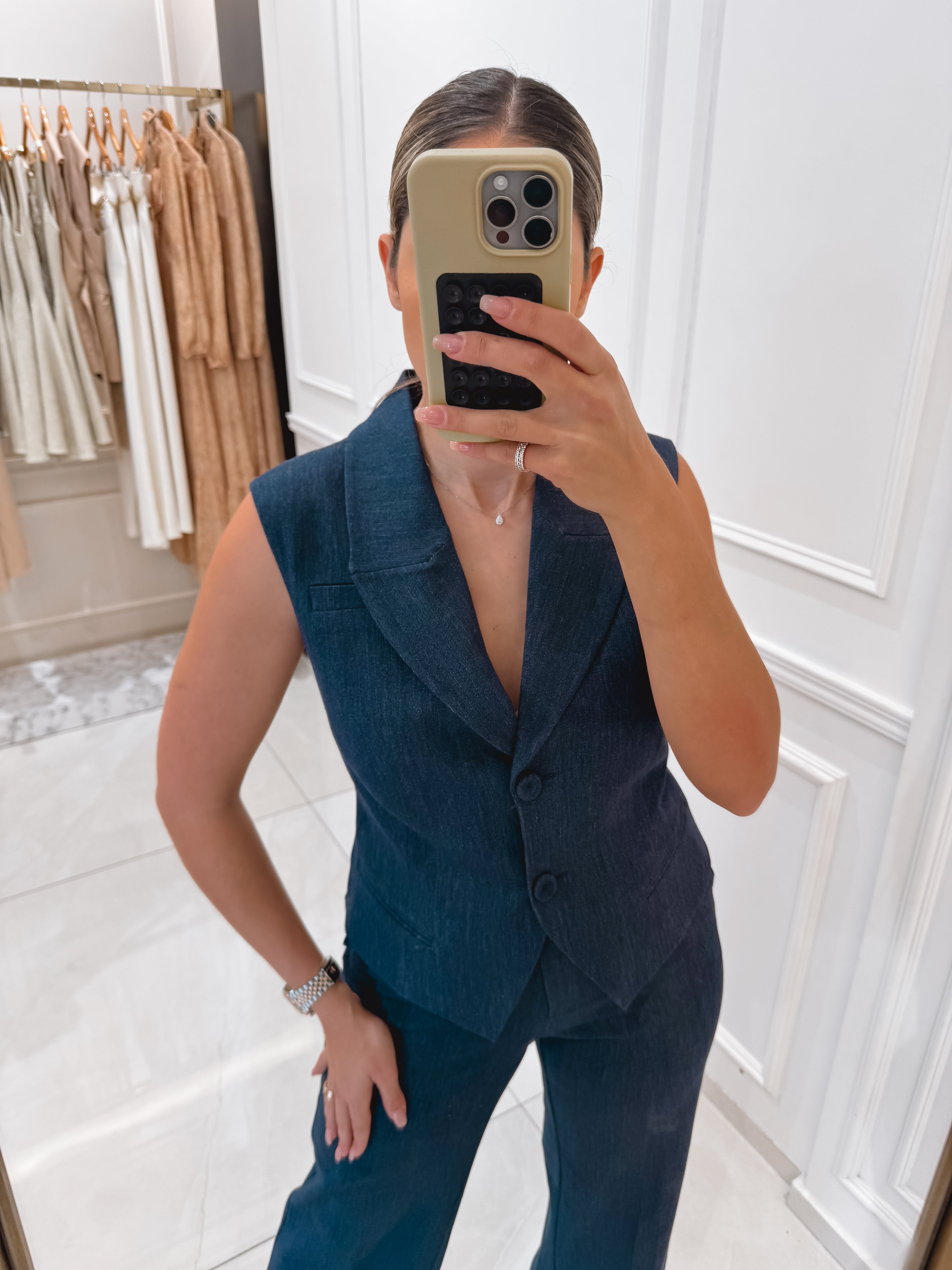 מכנס גינס מחויט