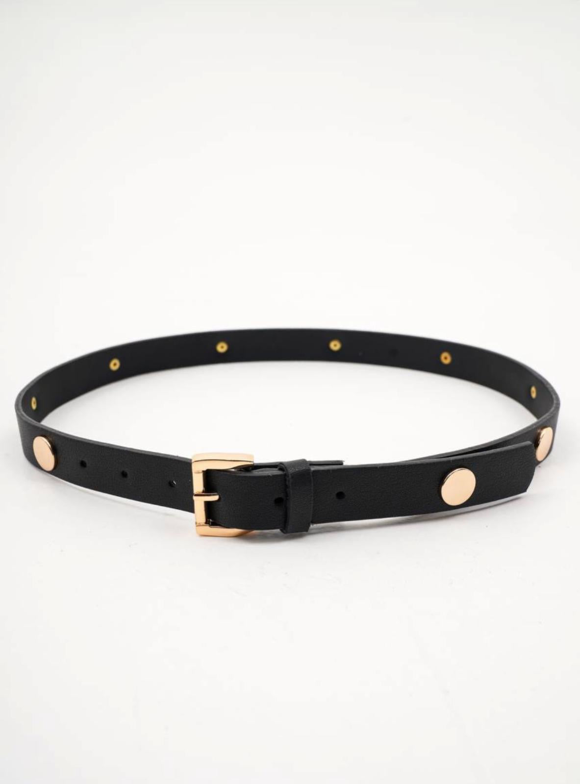 חגורת כפתורים זהב