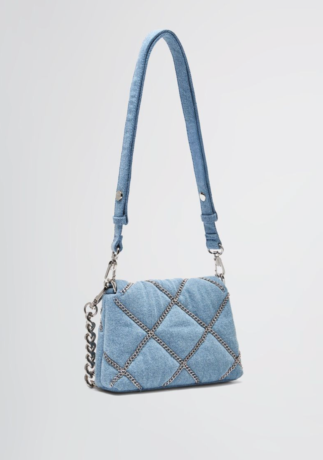 Blue Denim Lapuffy Bag