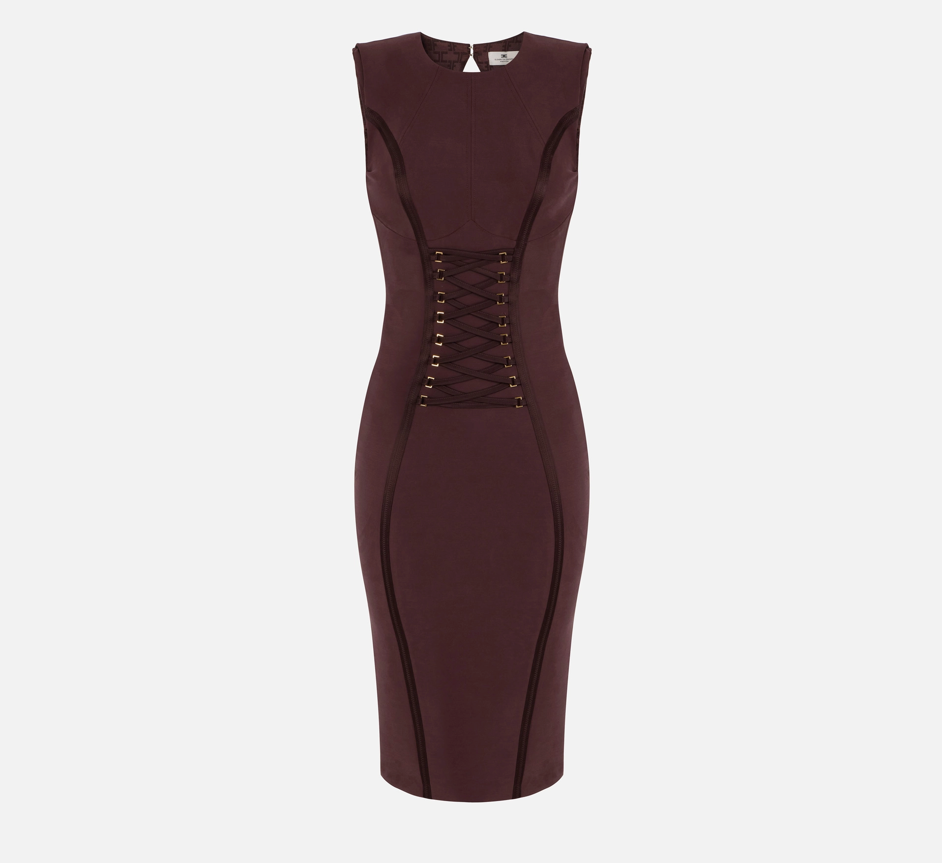 Dress with crossover laces