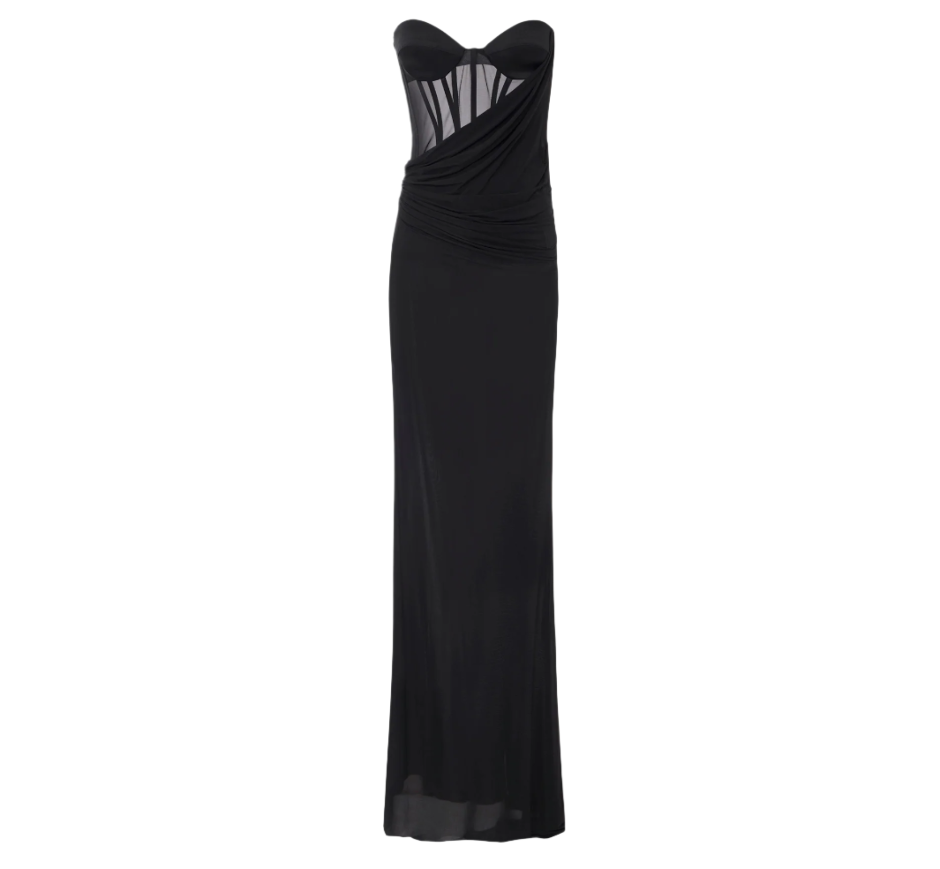 dress in organza and tulle fabric