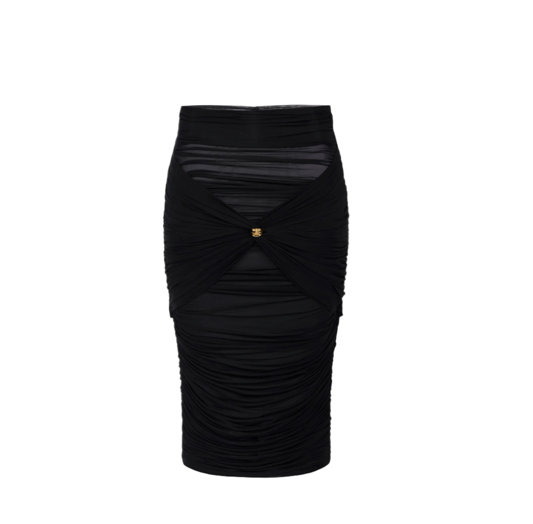 Stretch skirt with jewel detail