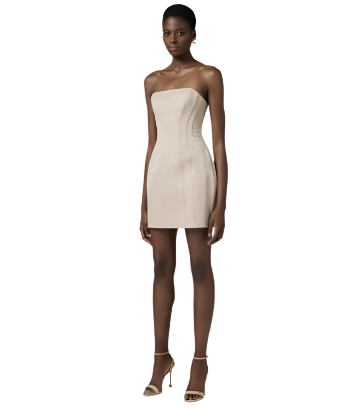 Cotton bustier dress