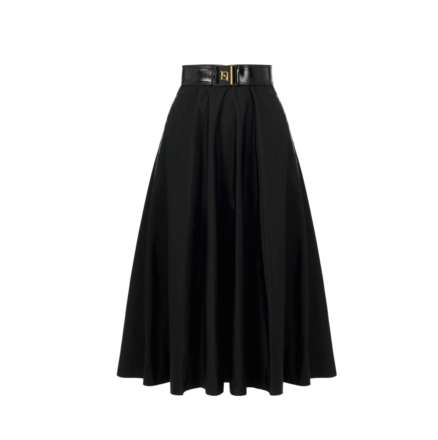 Skirt in voile fabric with belt