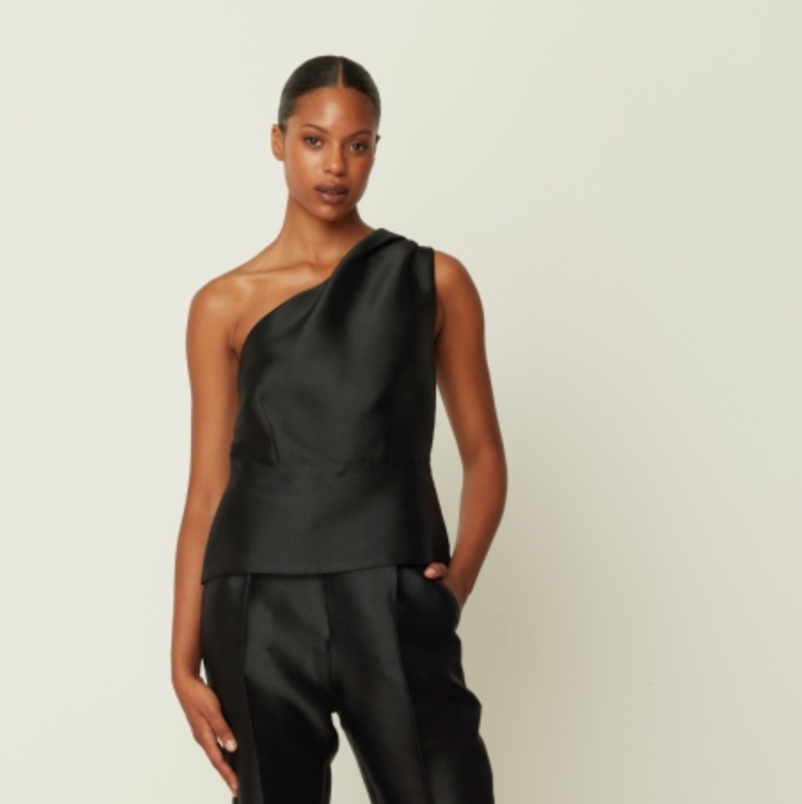 Duchess One shoulder Blouse