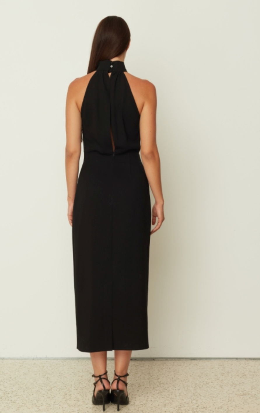 High Neck Fitted Dress