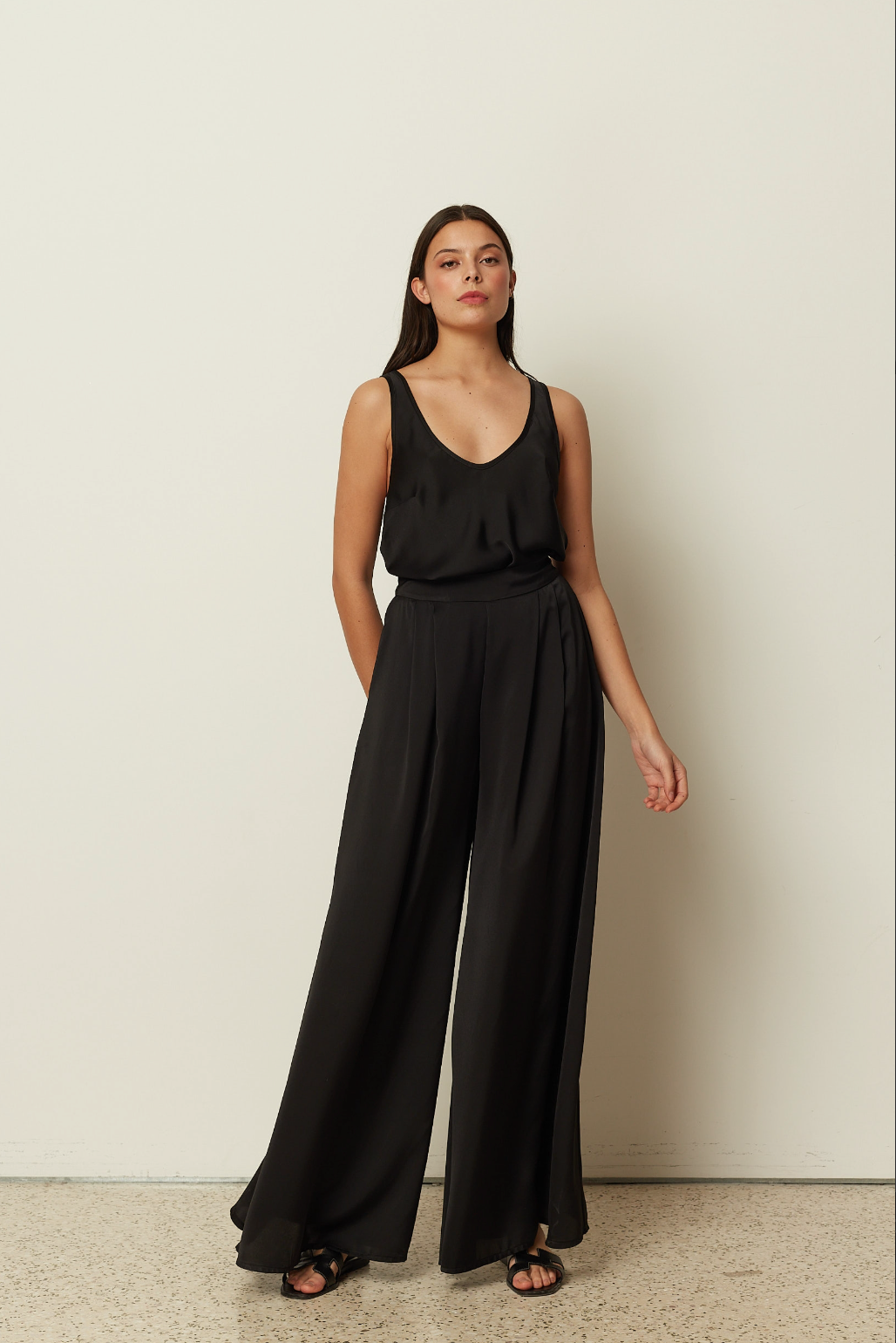Satin Wide Leg Pants