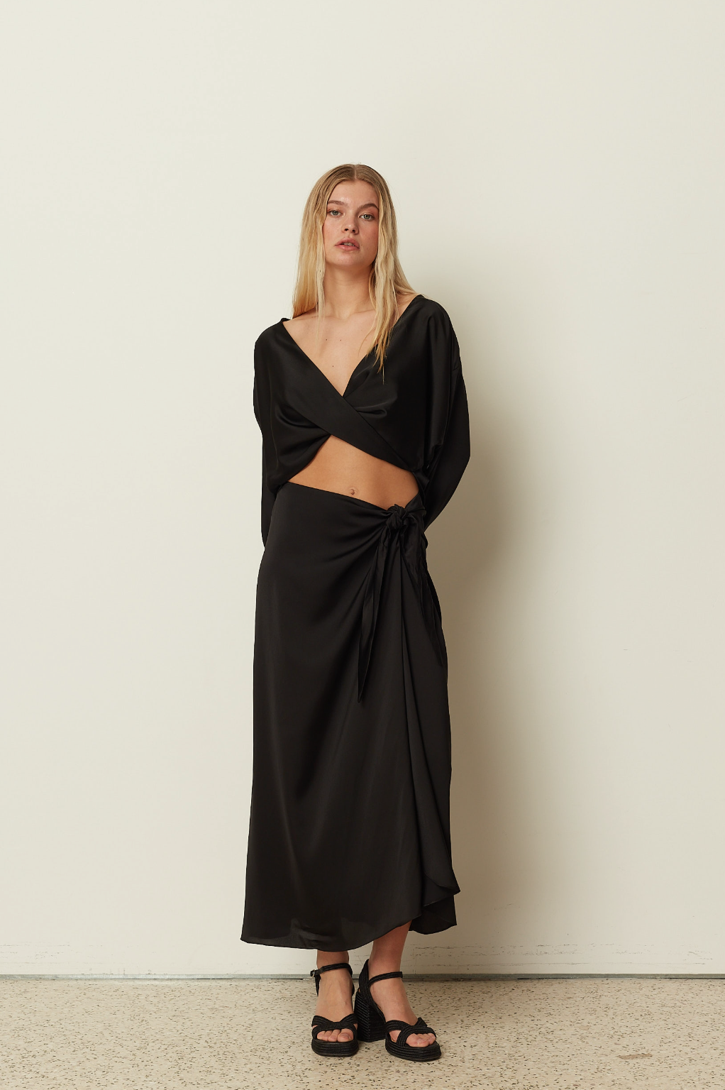 Satin Sarong Skirt