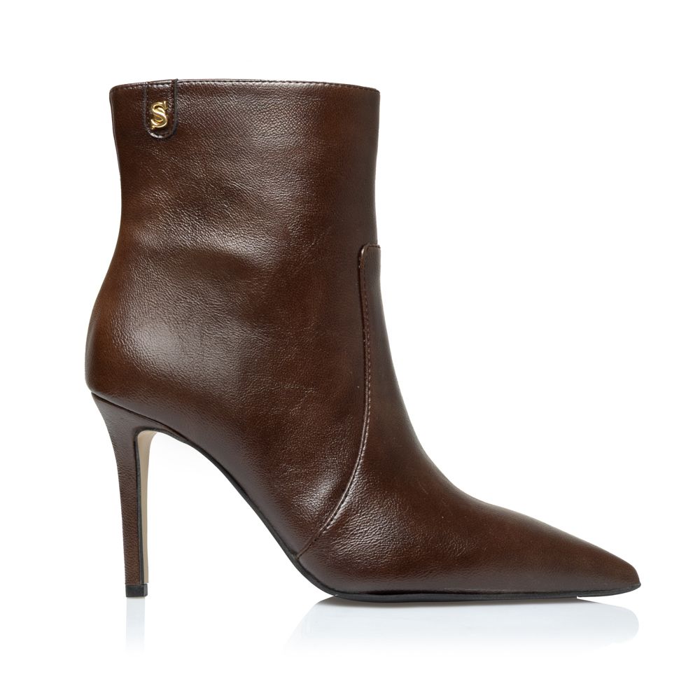 Leather Booties with Heels