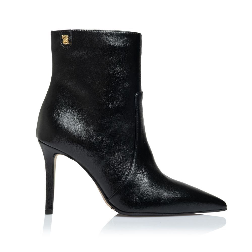 Leather Booties with Heels