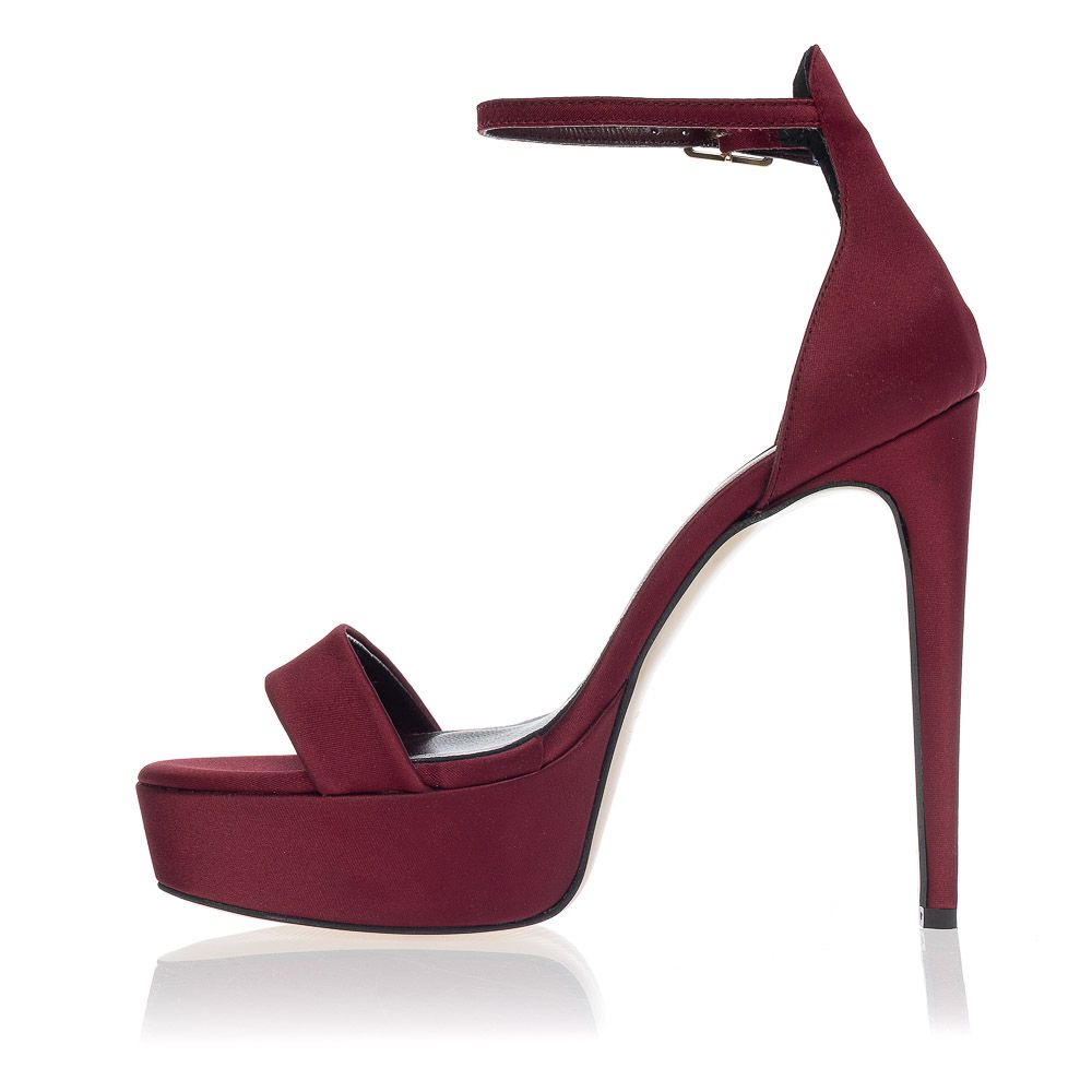 Satin High Heel Sandals