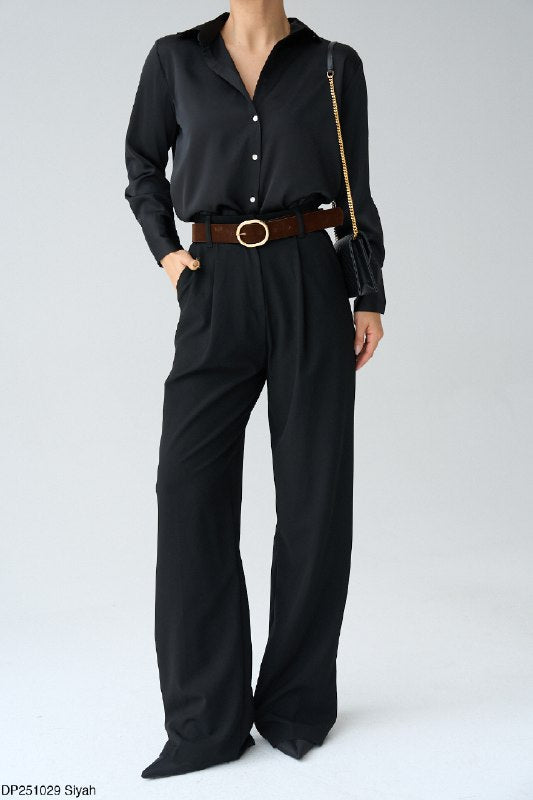 Classic Pants with Brown belt