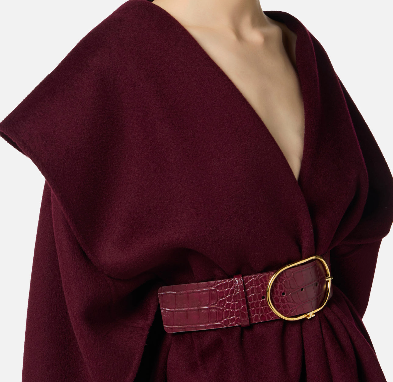 Cape in double wool cloth