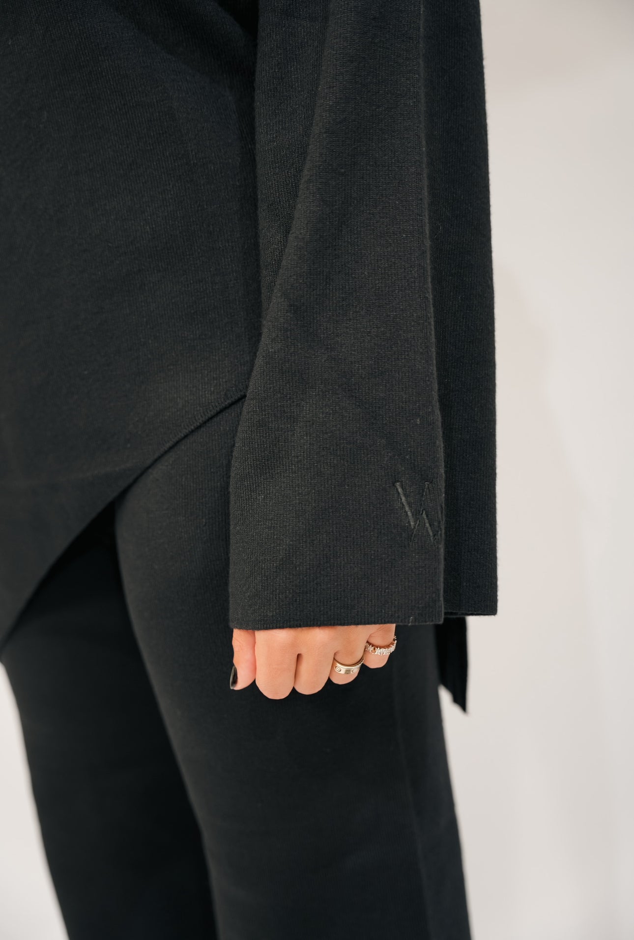 Asymmetric Knit Suit