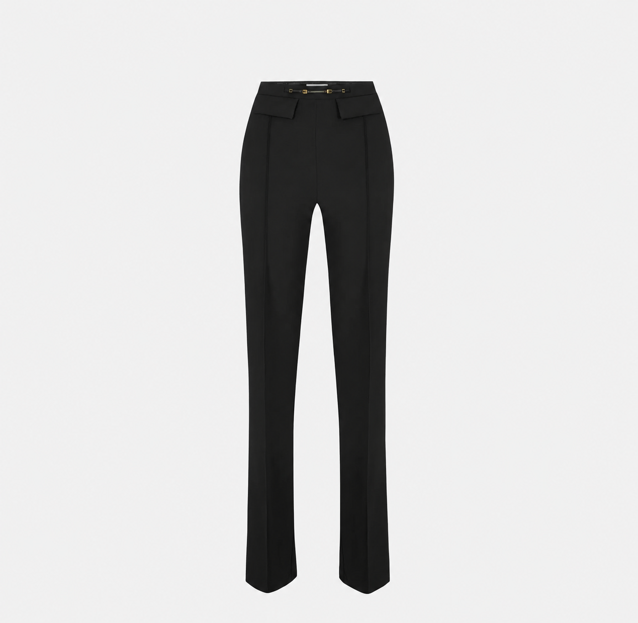 Trousers in double layer stretch crêpe