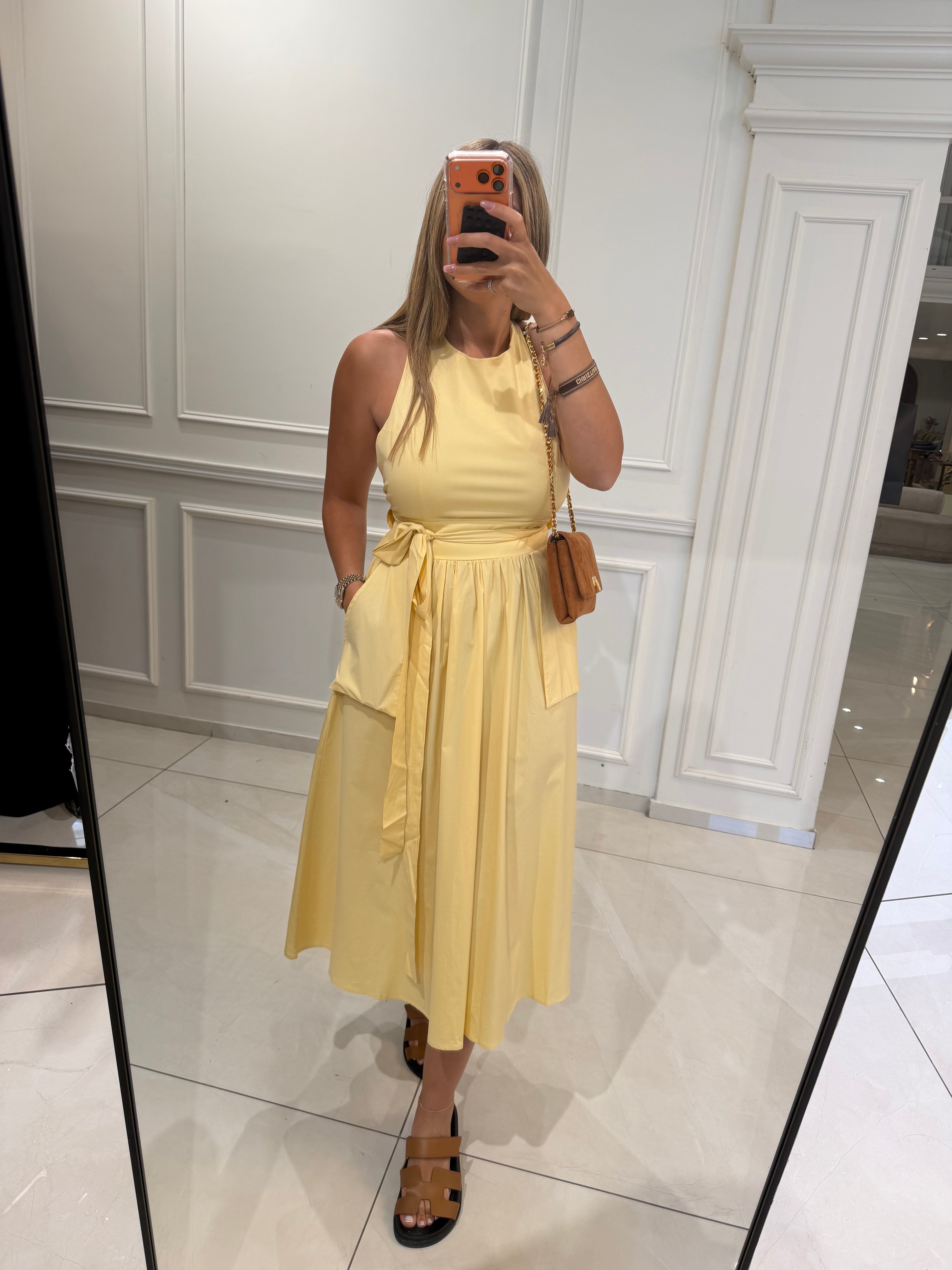 Open Back Halter Maxi Dress