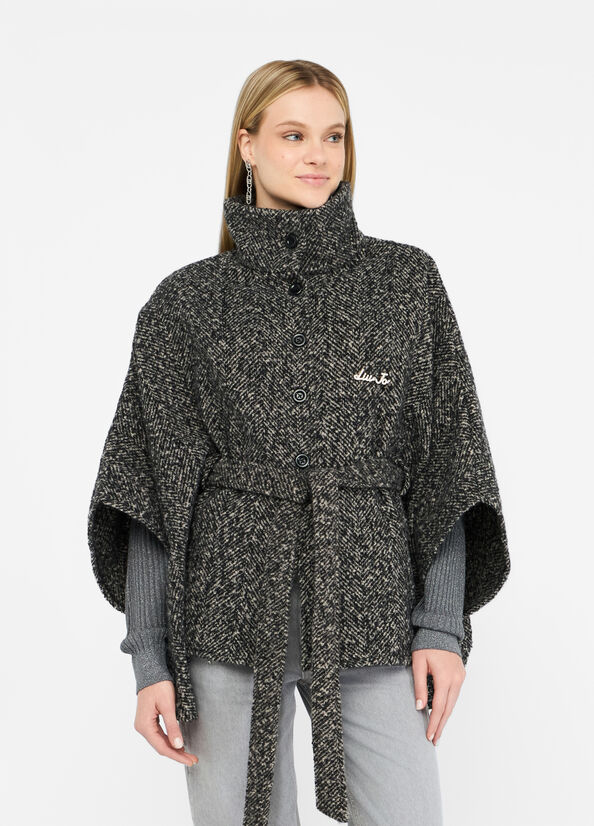 Poncho with belt