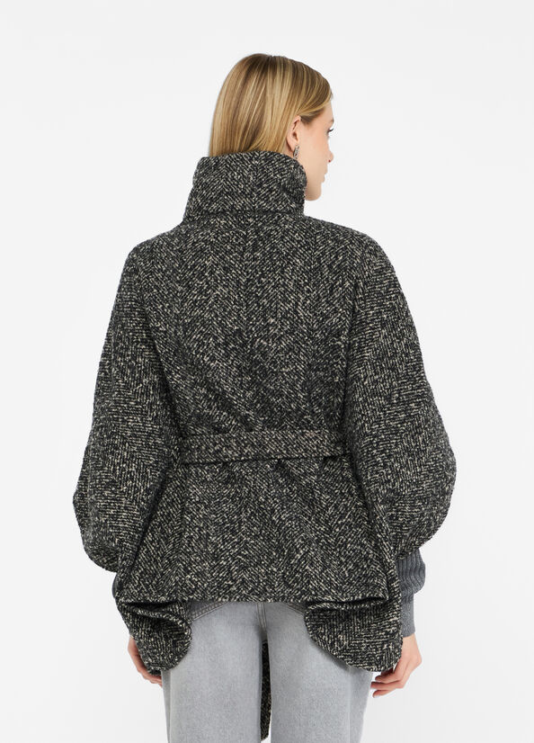 Poncho with belt