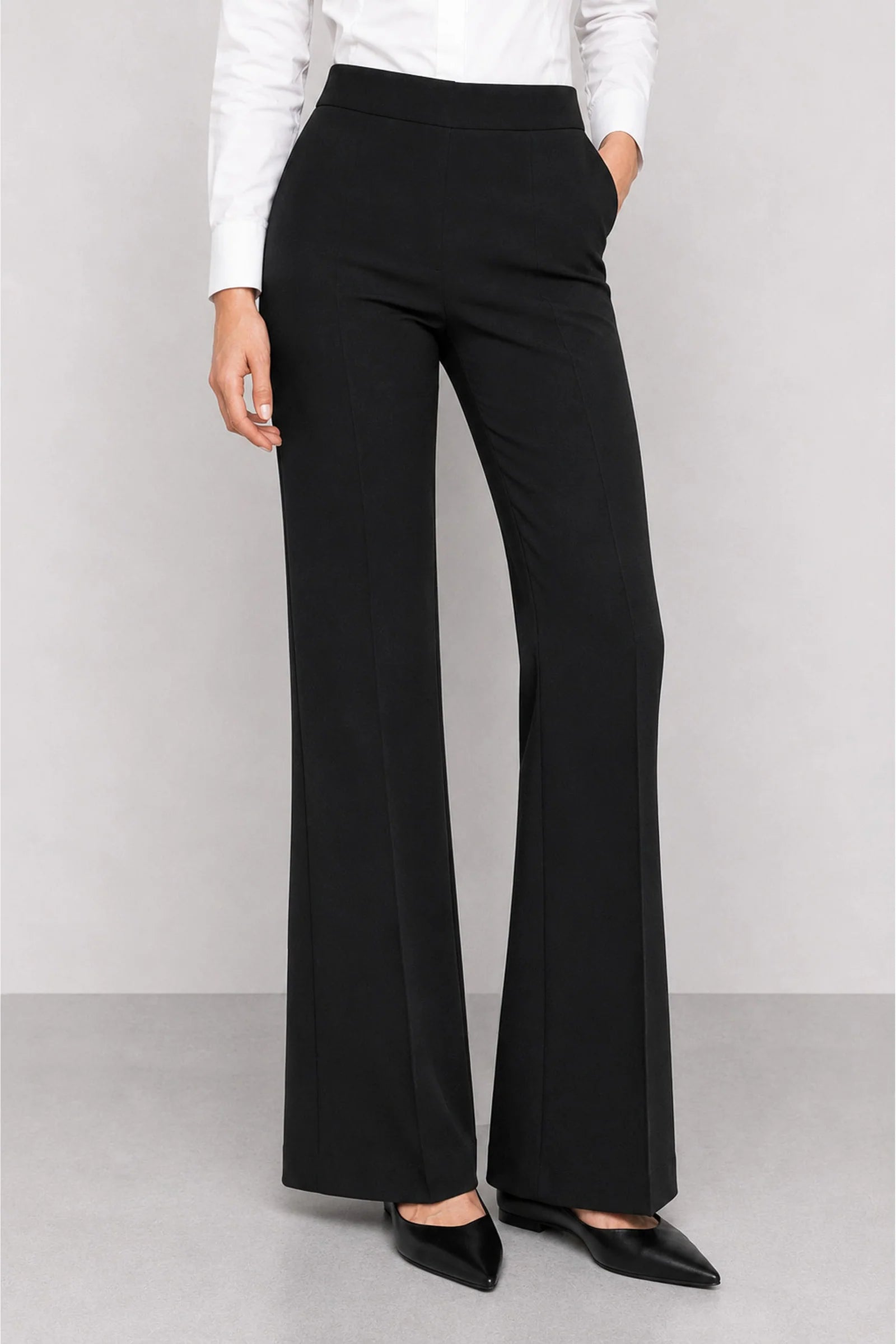 Tailored high-waisted trousers