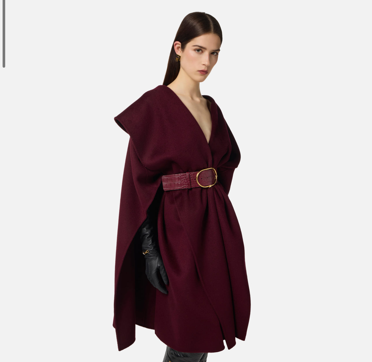 Cape in double wool cloth