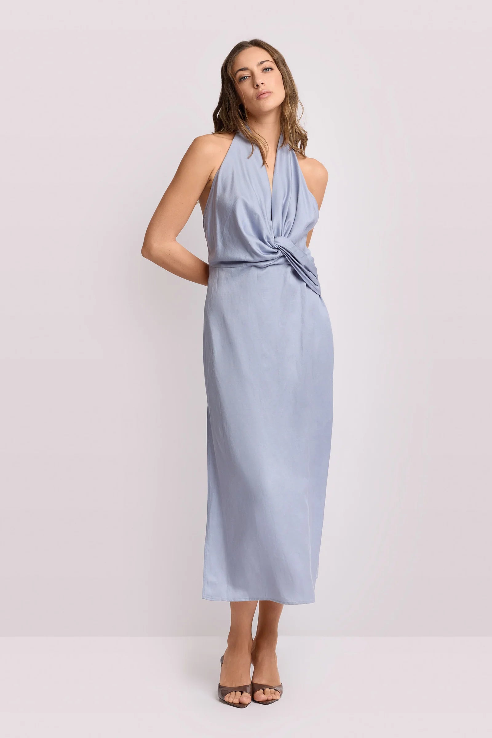 Twist Halter Maxi Dress Twist Halter Maxi Dress
