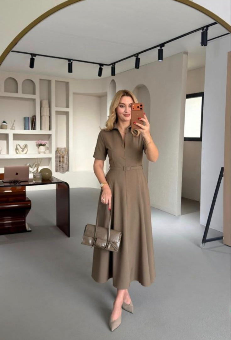Tailored Midi Dress