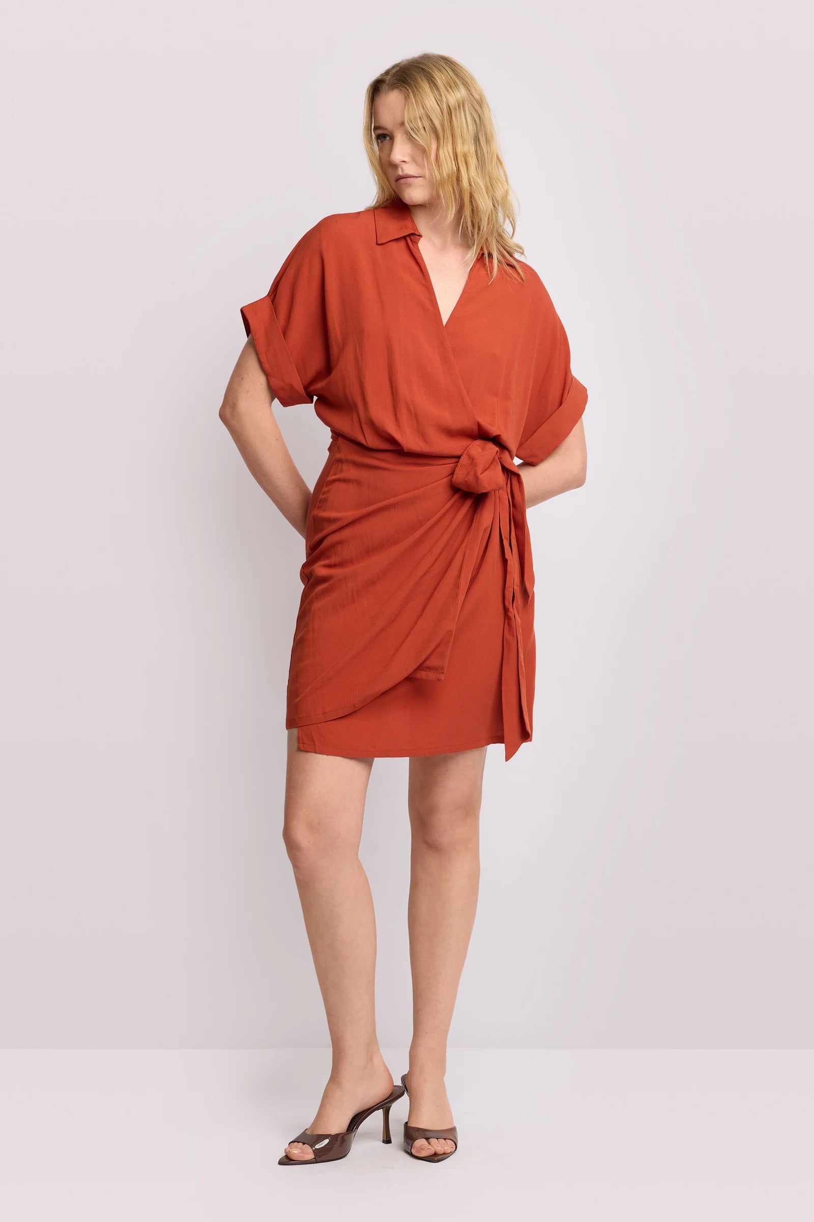 Wrap Shirt Dress