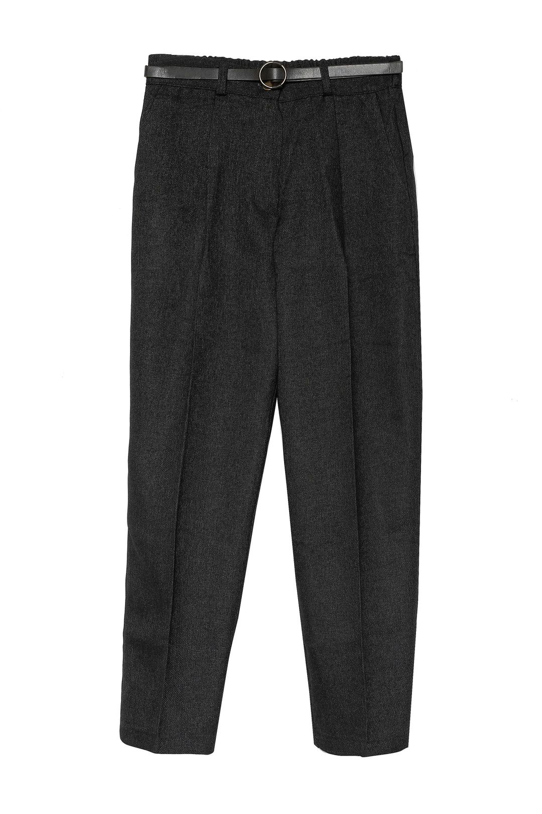 Crop Trousers with Belt
