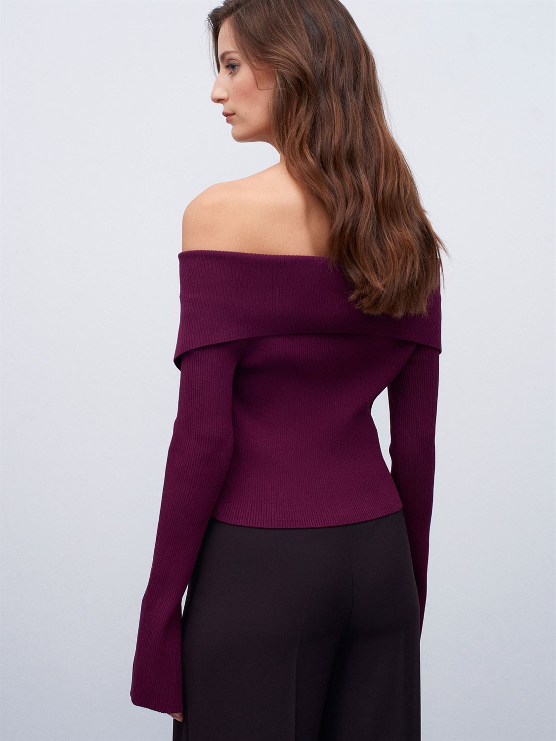 Rita Knit Blouse with Zipper