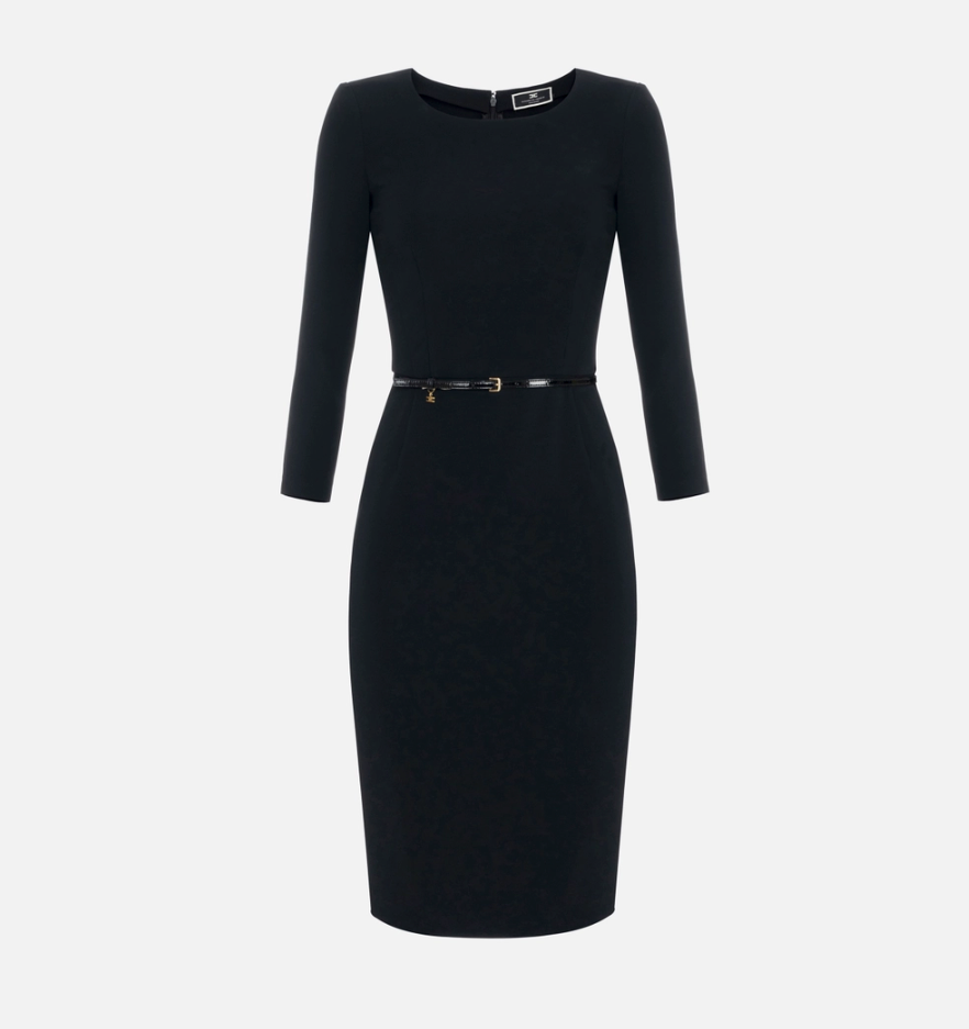 midi dress with belt