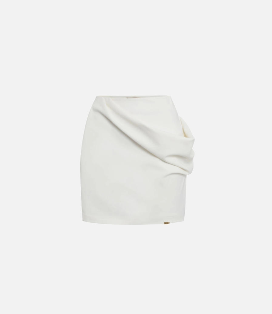 Miniskirt with draping