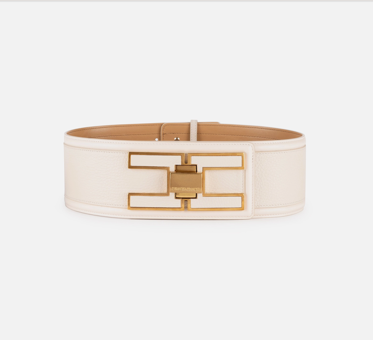 Cream Wide Belt