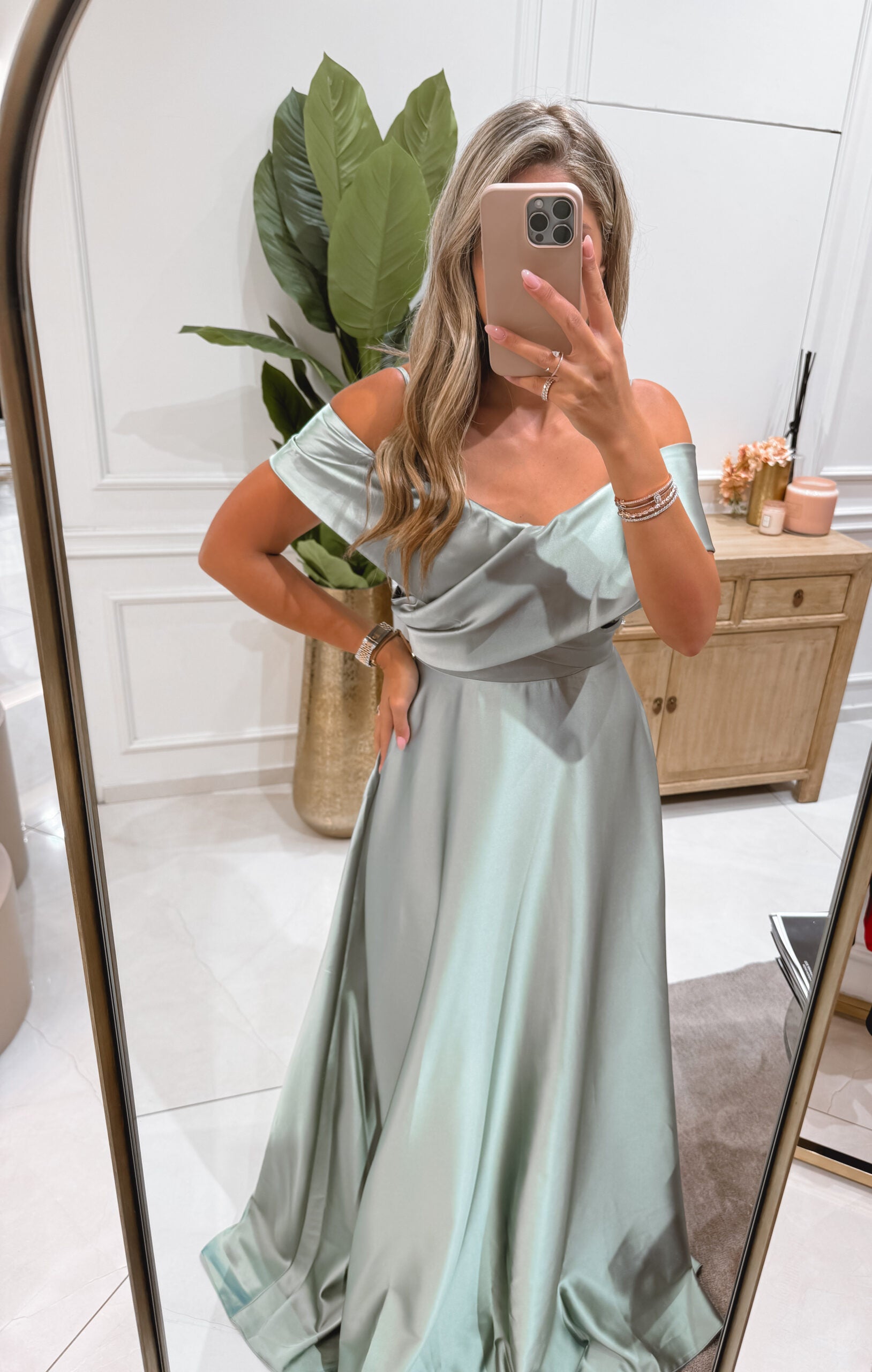 rita satin dress