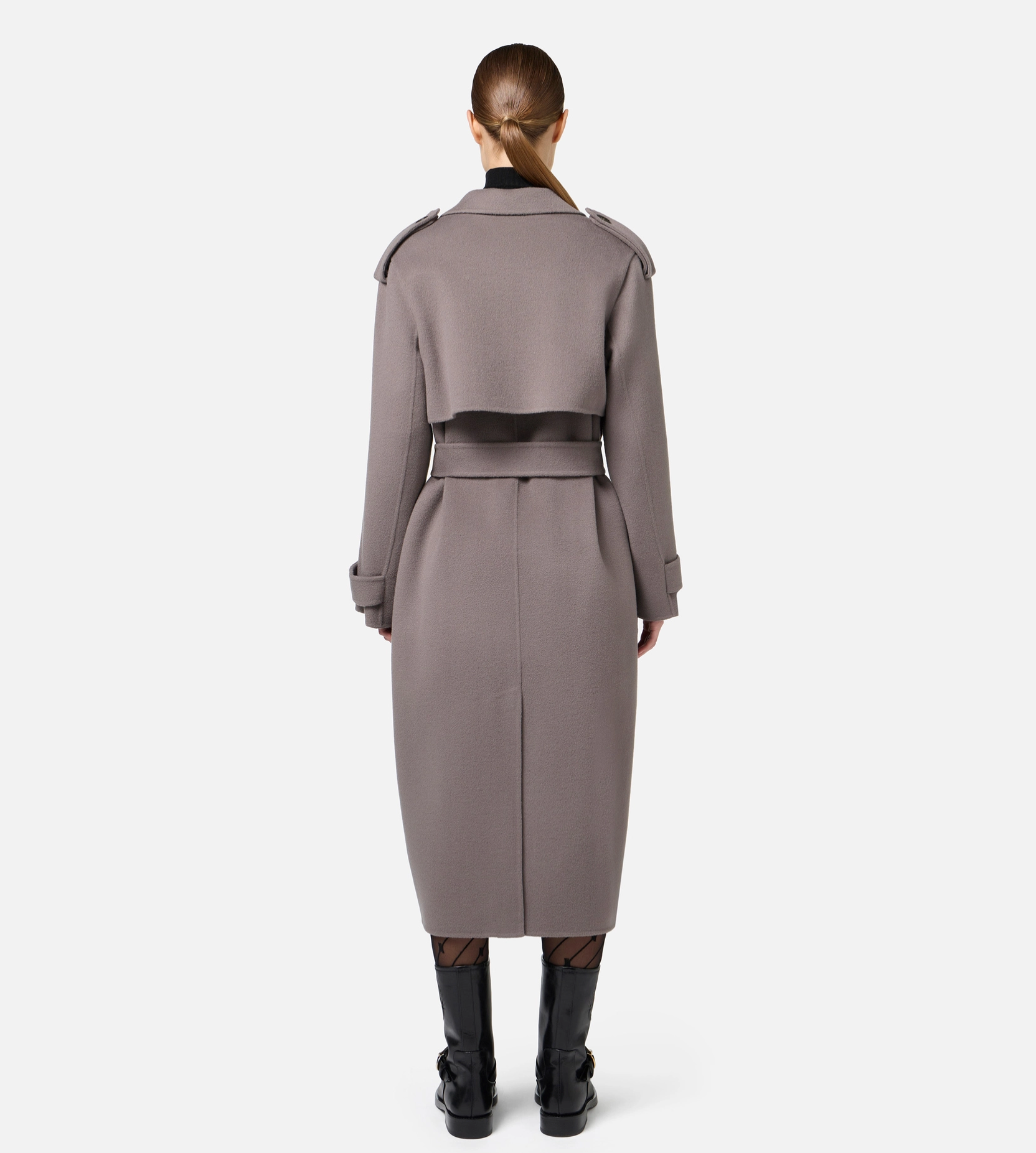 Wool trench coat