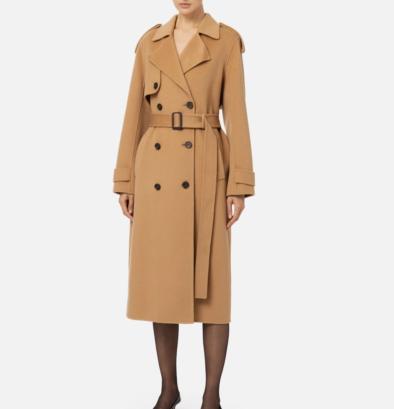 Wool trench coat