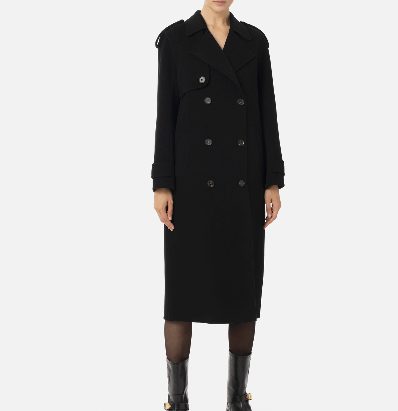 Wool trench coat