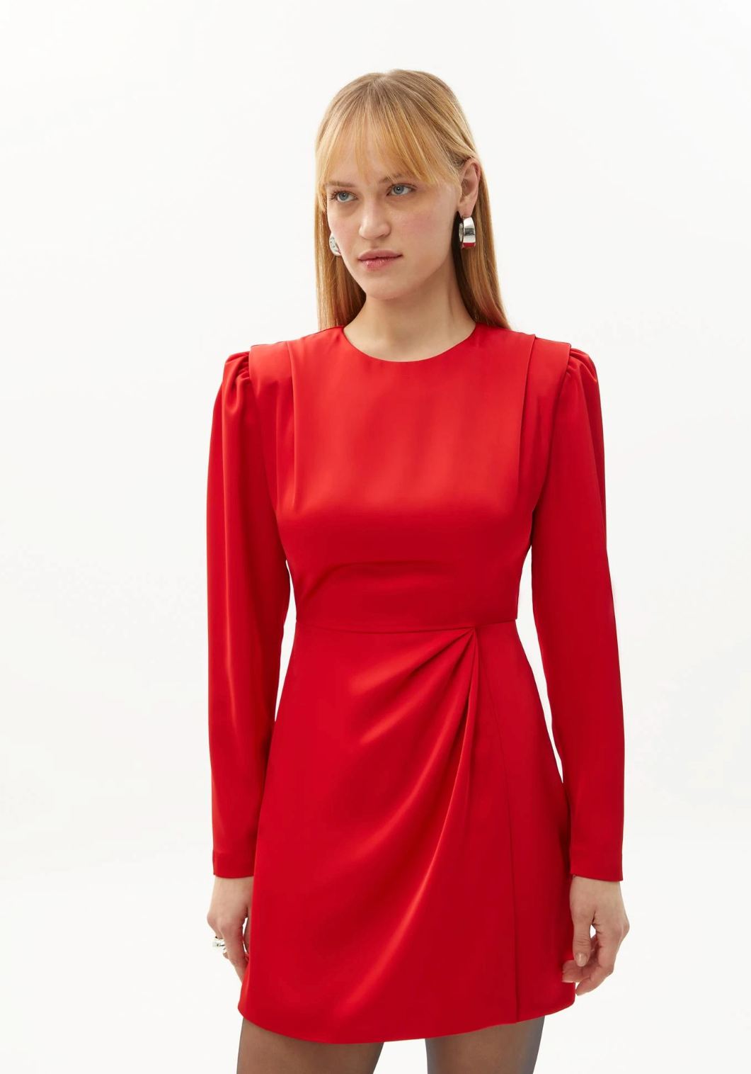 Red Satin Dress