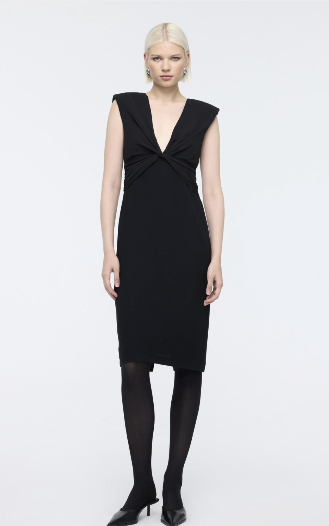 Midi Dress with Knot