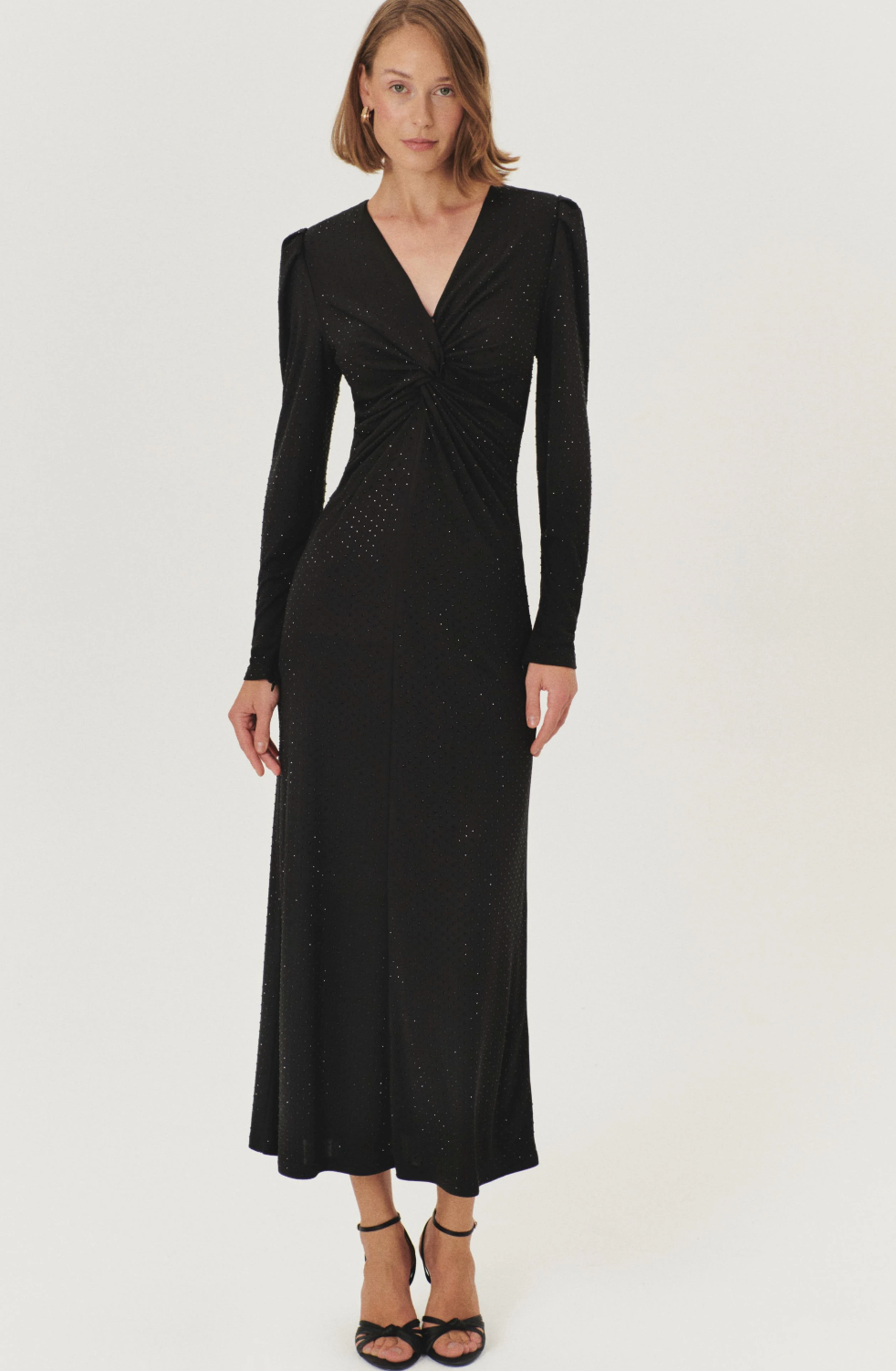 Midi Dress with Knot and beads